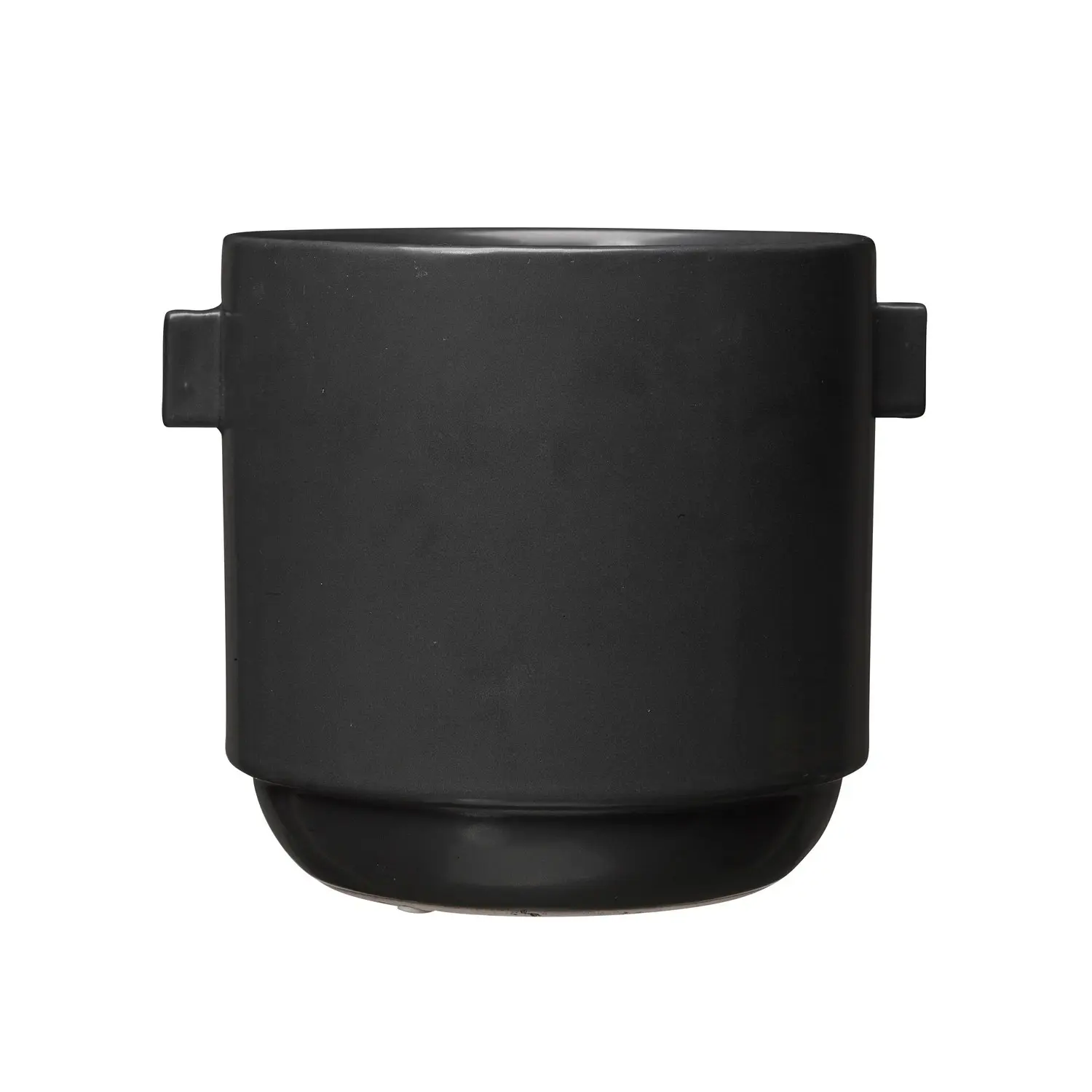 Kameninový květináč výška 17 cm Wikholm Form RACHEL - černý