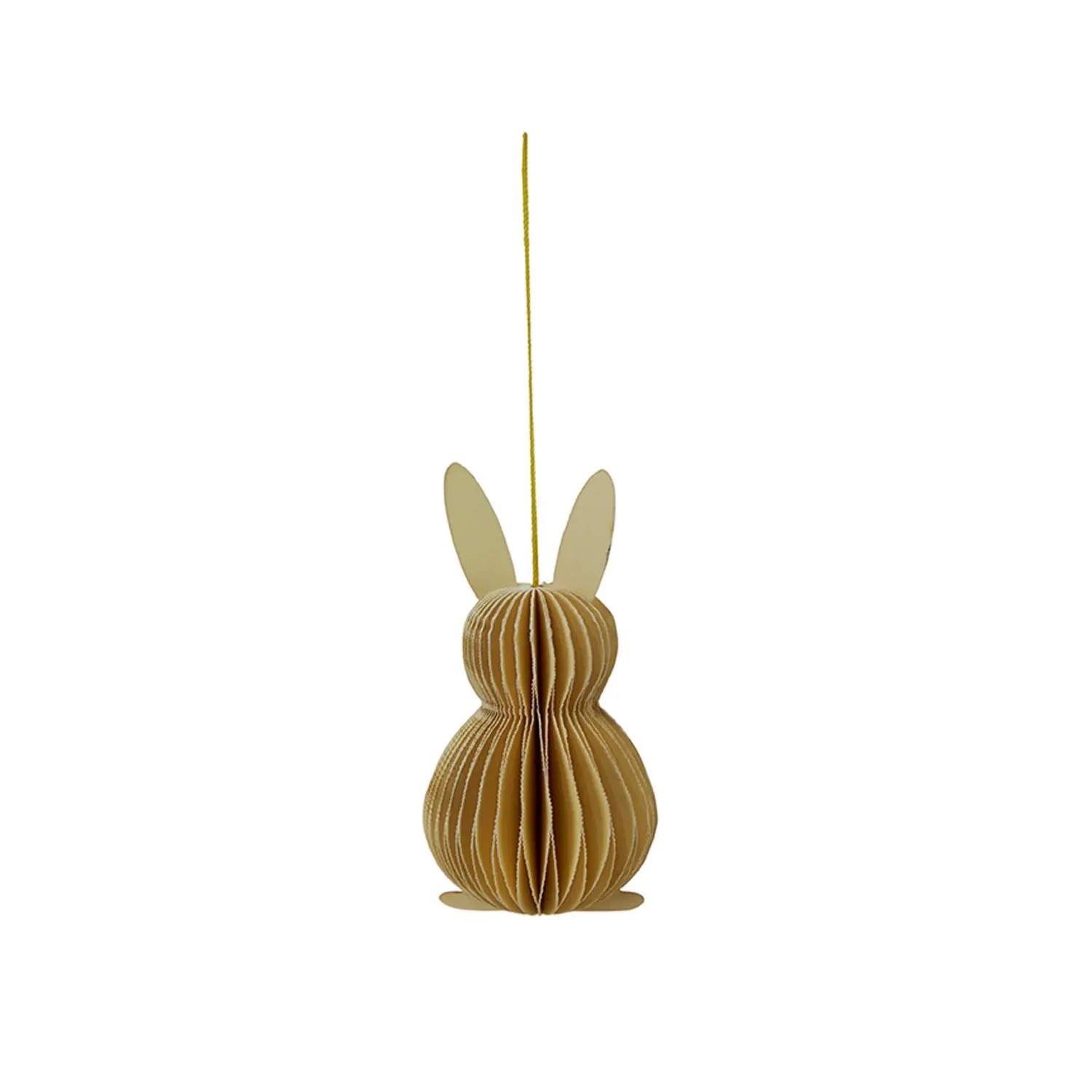 Papírový velikonoční zajíček výška 9 cm Wikholm Form EASTER - žlutý