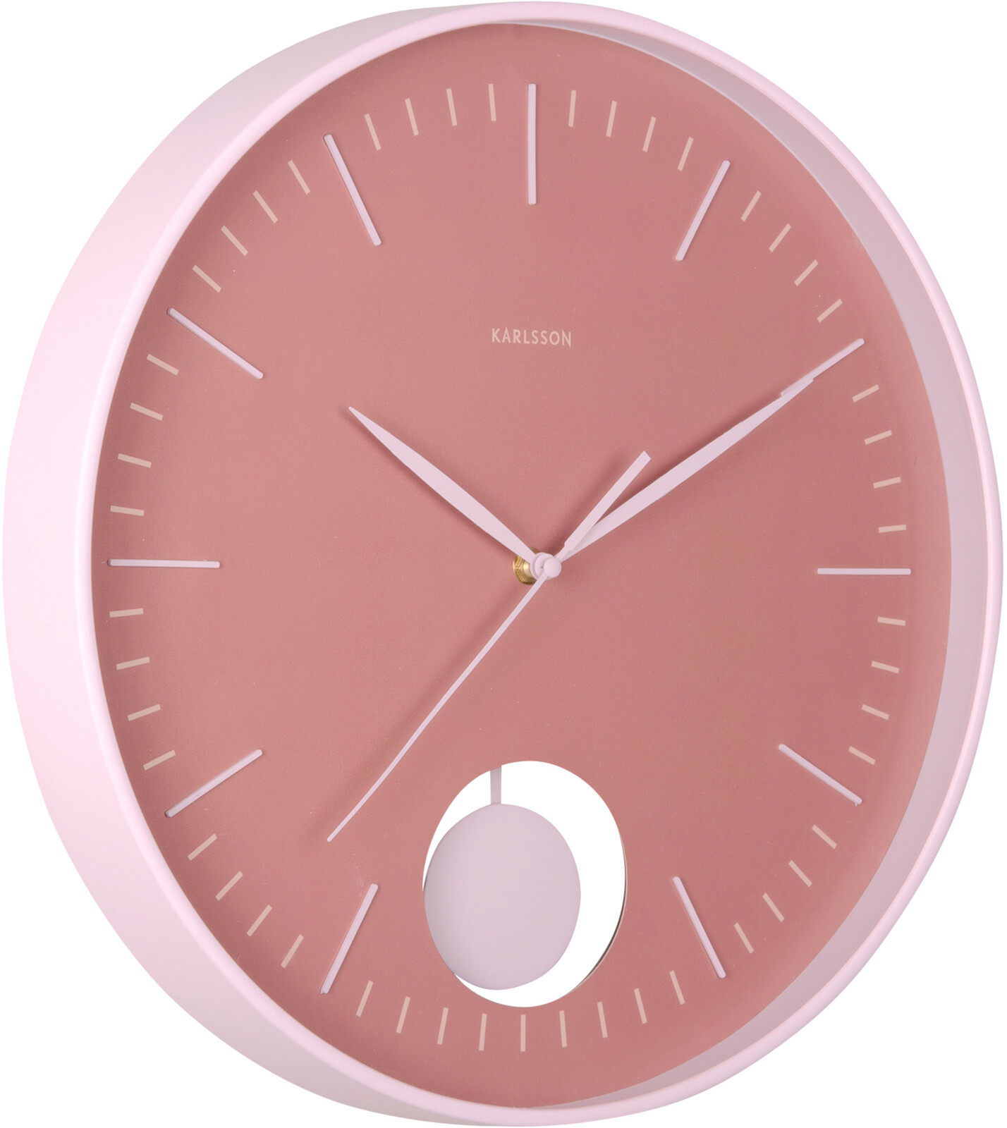 Karlsson Designové nástěnné hodiny s kyvadlem 6065PI