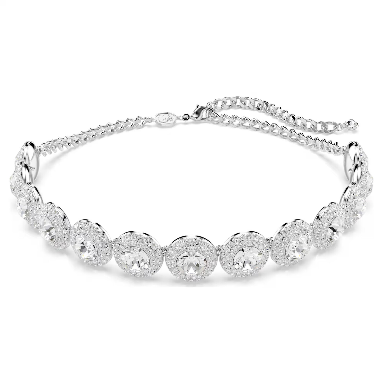 Swarovski Blyštivý náhrdelník choker s krystaly Una Angelic 5733194