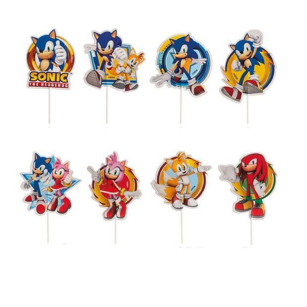 Papírový zápich na muffiny Sonic - Dekora