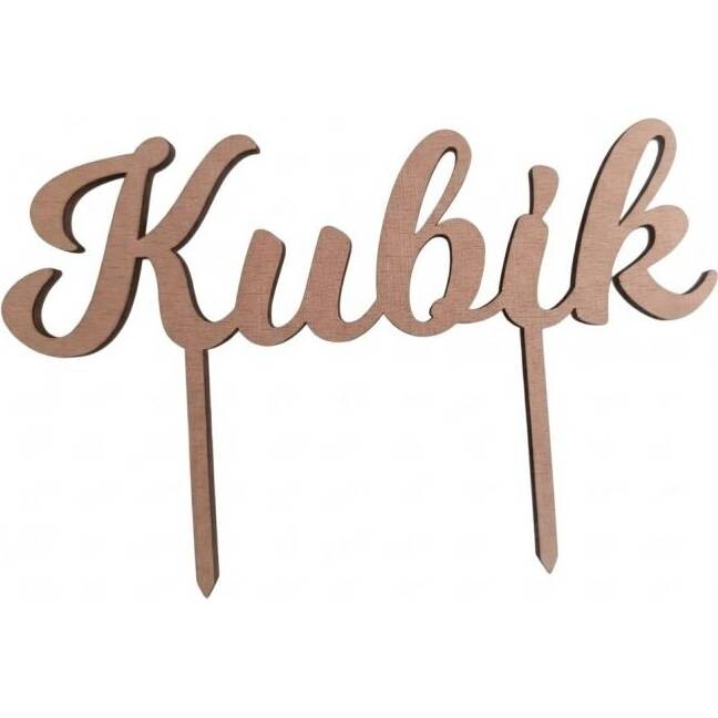Zápich Kubík 14,5x4,5cm - I LOVE CAKES