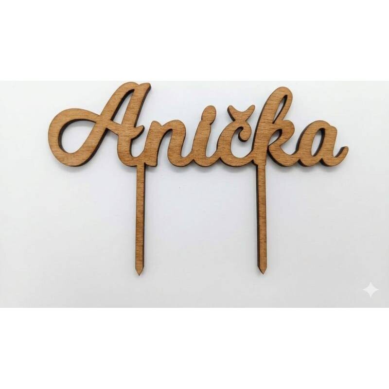 Zápich Anička 14,5x4cm - I LOVE CAKES