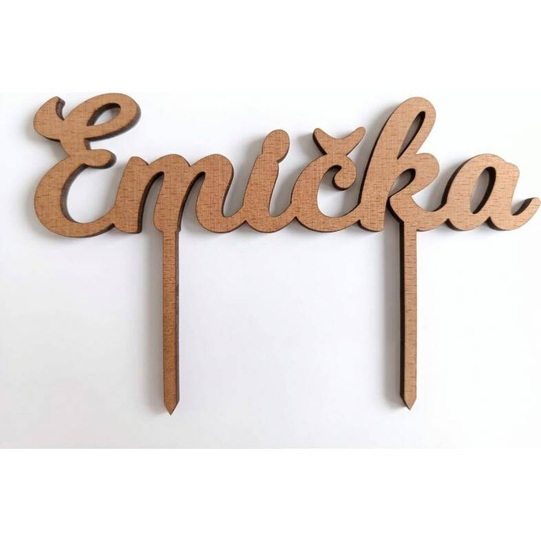 Zápich Emička 14,5x4cm - I LOVE CAKES