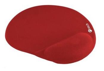 Podložka pod myš gelová C-TECH MPG-03R, červená, 240x220mm