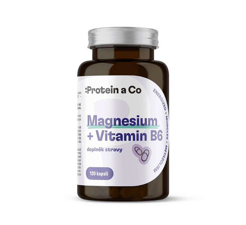 Protein a Co Magnesium bisglycinát + B6 v kapslích 120 kapslí