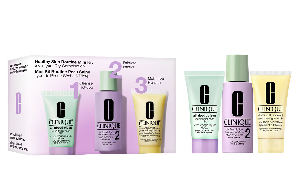 Clinique Dárková sada pro suchou až smíšenou pleť Mini Kit Routine