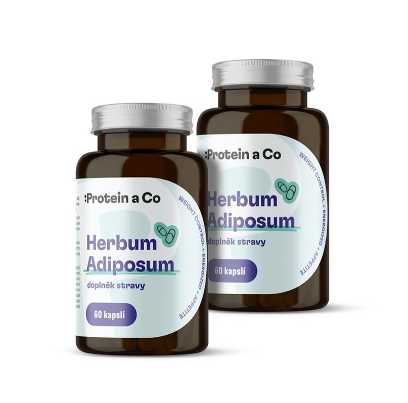 Protein a Co Herbum adiposum 1 + 1 za zvýhodněnou cenu 120 kapslí