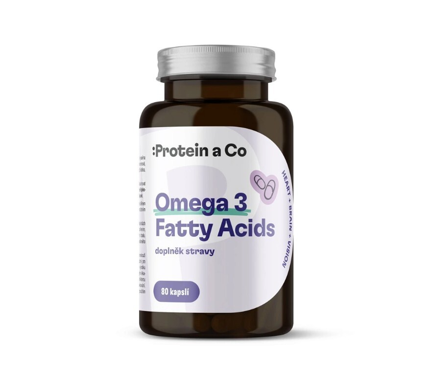 Protein a Co Omega-3 mastné kyseliny 80 kapslí