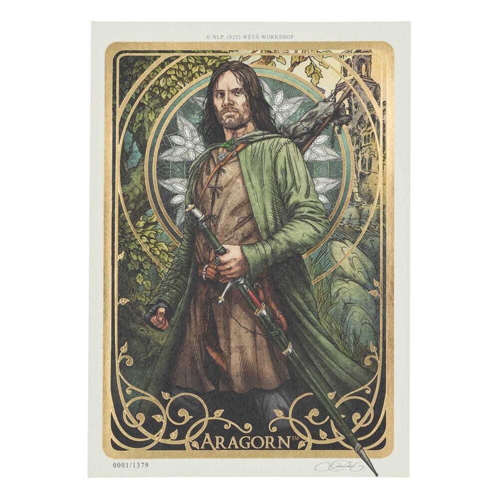 Weta | Lord of the Rings - Art Print Aragorn Art Card (14 x 21 cm) Limited Edition