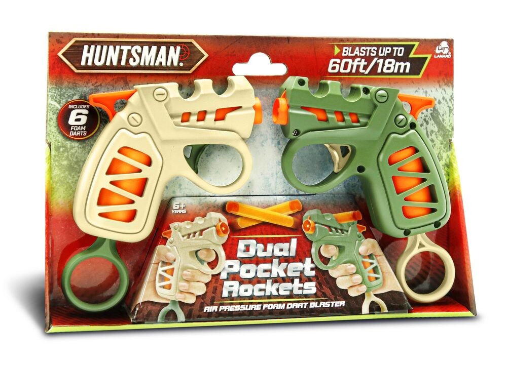 Huntsman Pistole kapesní natahovací 13 cm 2ks set, Huntsman, W039619