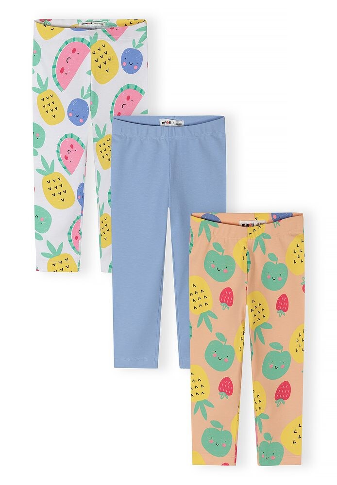 Legíny dívčí capri 3pack Minoti 30LEGGING102 - 104/110 | 4/5let