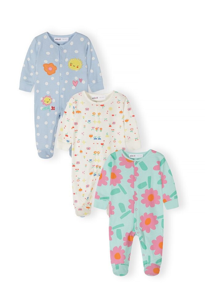 Kojenecký overal 3pack Minoti 28BABYPACK1 - 56/62 | 0/3m