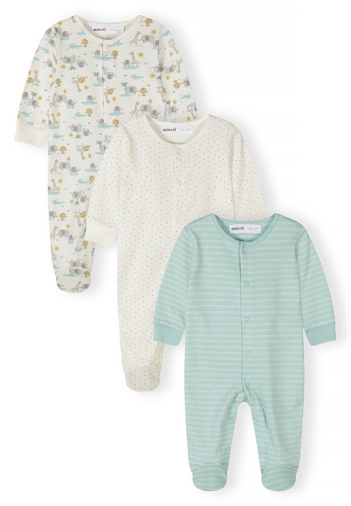 Kojenecký overal 3pack Minoti NOSBABYPACK1 - 56/62 | 0/3m