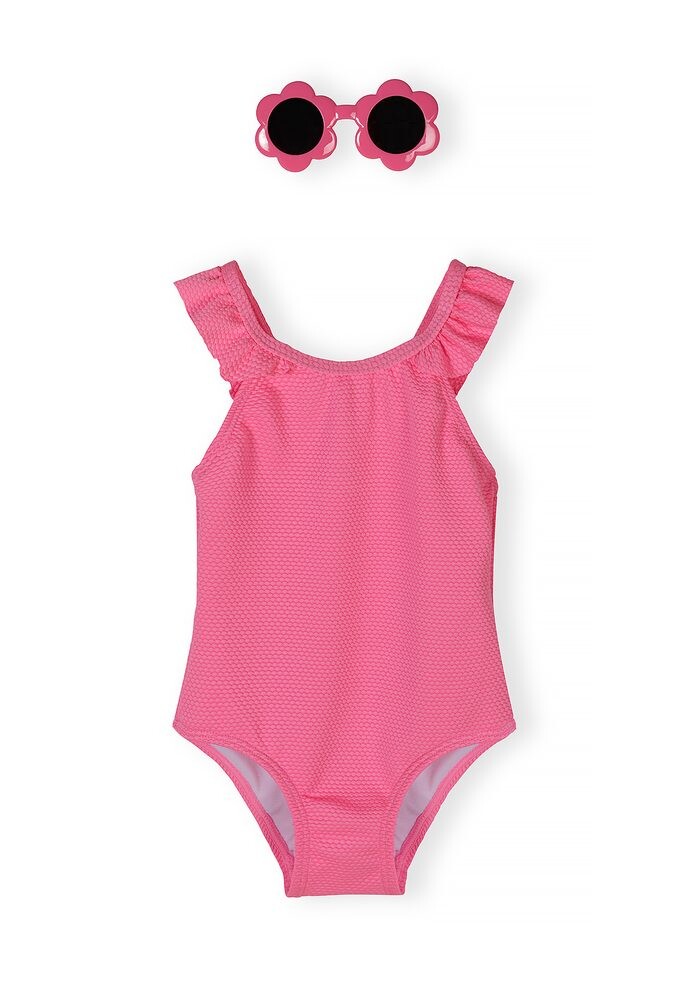 Plavky dívčí jednodílné a sluneční brýle Minoti 30SWIM108 růžová - 104/110 | 4/5let