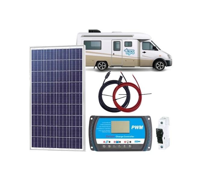Solarfam 170Wp kompletní solární systém pro karavan, chalupu