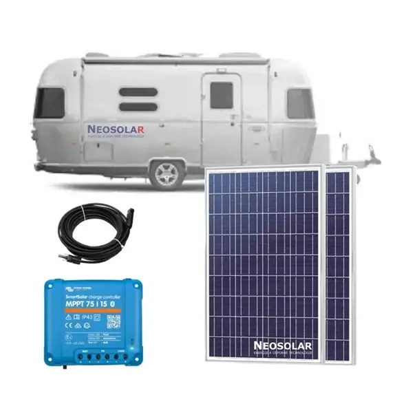 Victron Energy 180Wp kompletní solární systém pro karavan, chalupu s MPPT regulátorem