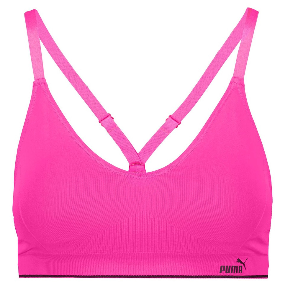 Sportovní podprsenka Puma Elements Sport Bralette Velikost podprsenky: XS / Barva: růžová