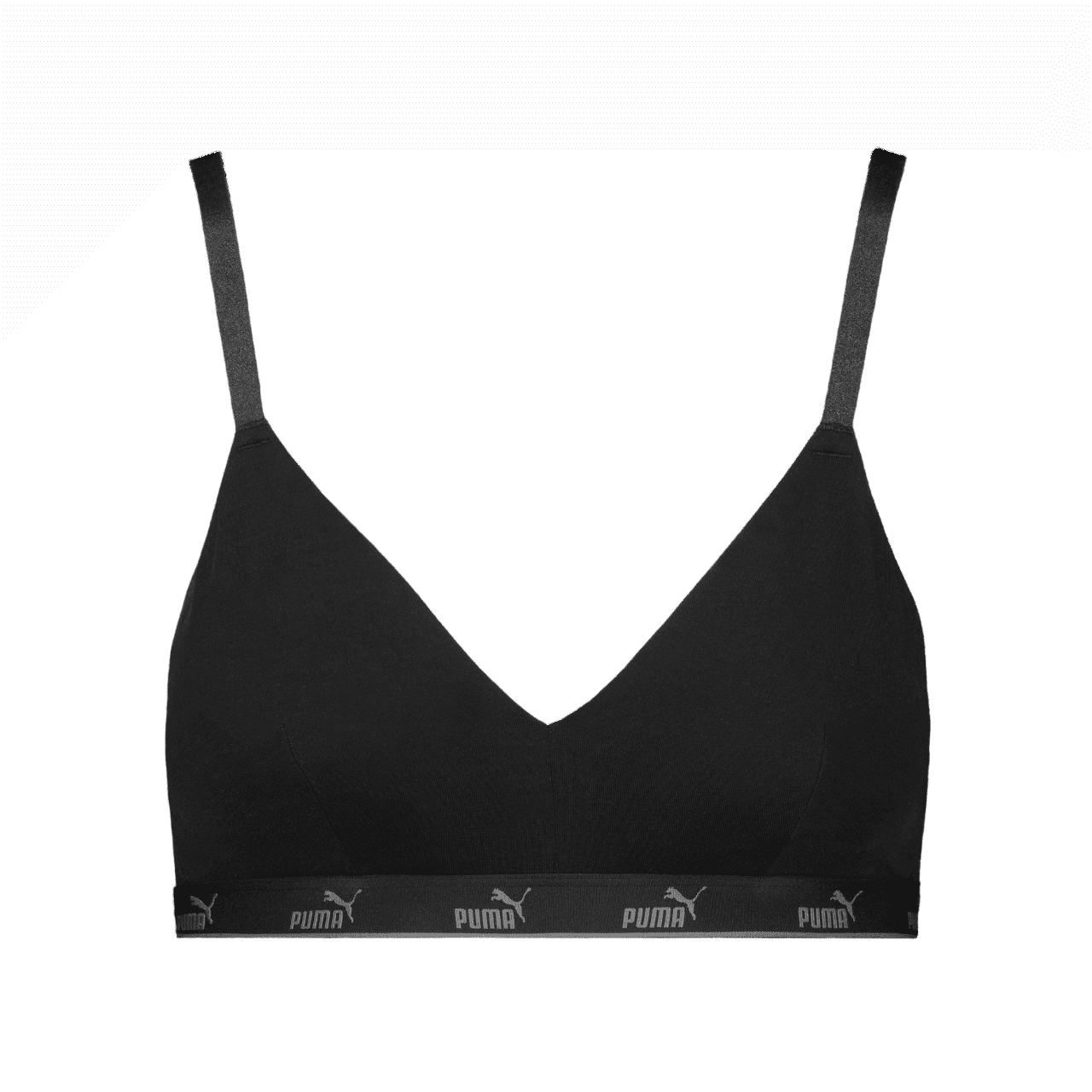Podprsenka Puma Elements Cotton Bralette Velikost podprsenky: L / Barva: černá