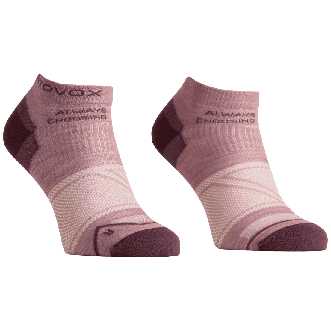 Dámské merino ponožky Ortovox Alpine Light Low Socks W Velikost ponožek: 35-38 / Barva: růžová