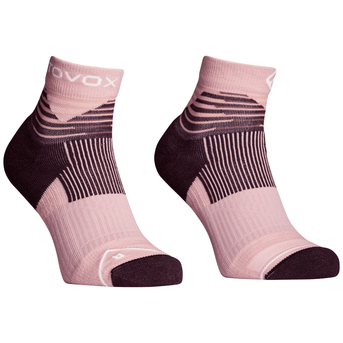Dámské merino ponožky Ortovox All Mountain Quarter Socks W Velikost ponožek: 35-38 / Barva: růžová