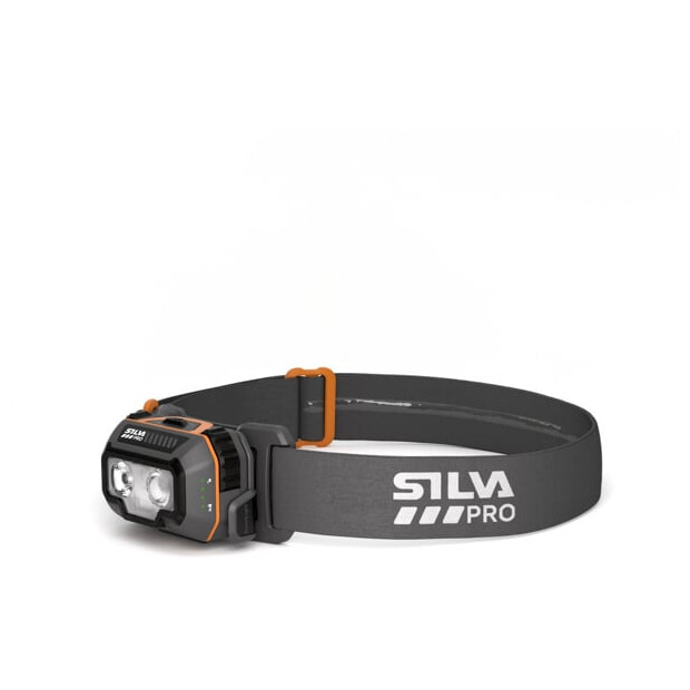 Čelovka Silva Smart Light 500 Hybrid Barva: šedá/oranžová
