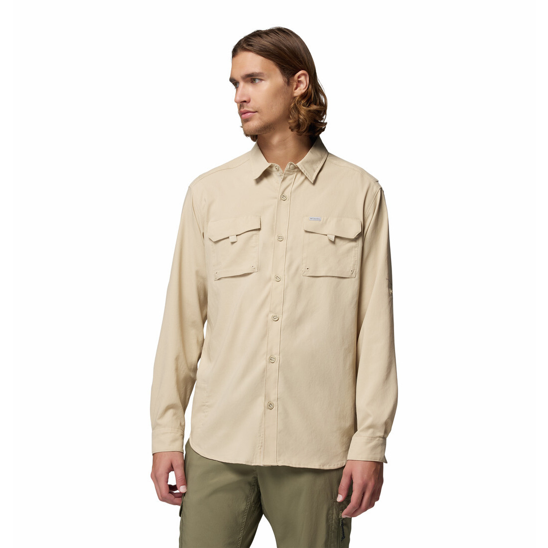 Pánská košile Columbia Silver Ridge™ Utility II LS Shirt Velikost: L / Barva: béžová