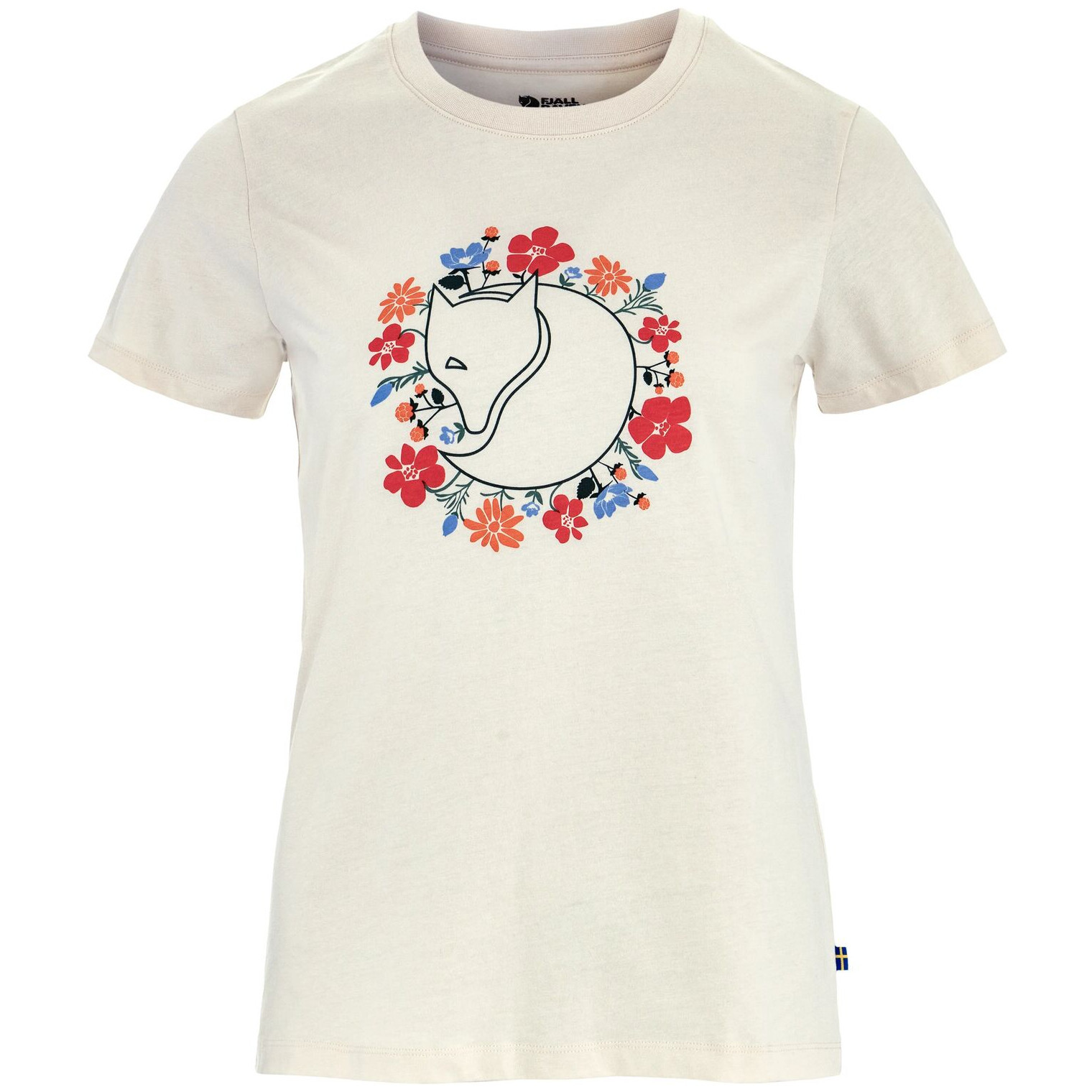 Dámské triko Fjällräven Fjällblomster Fox T-shirt W Velikost: M / Barva: bílá