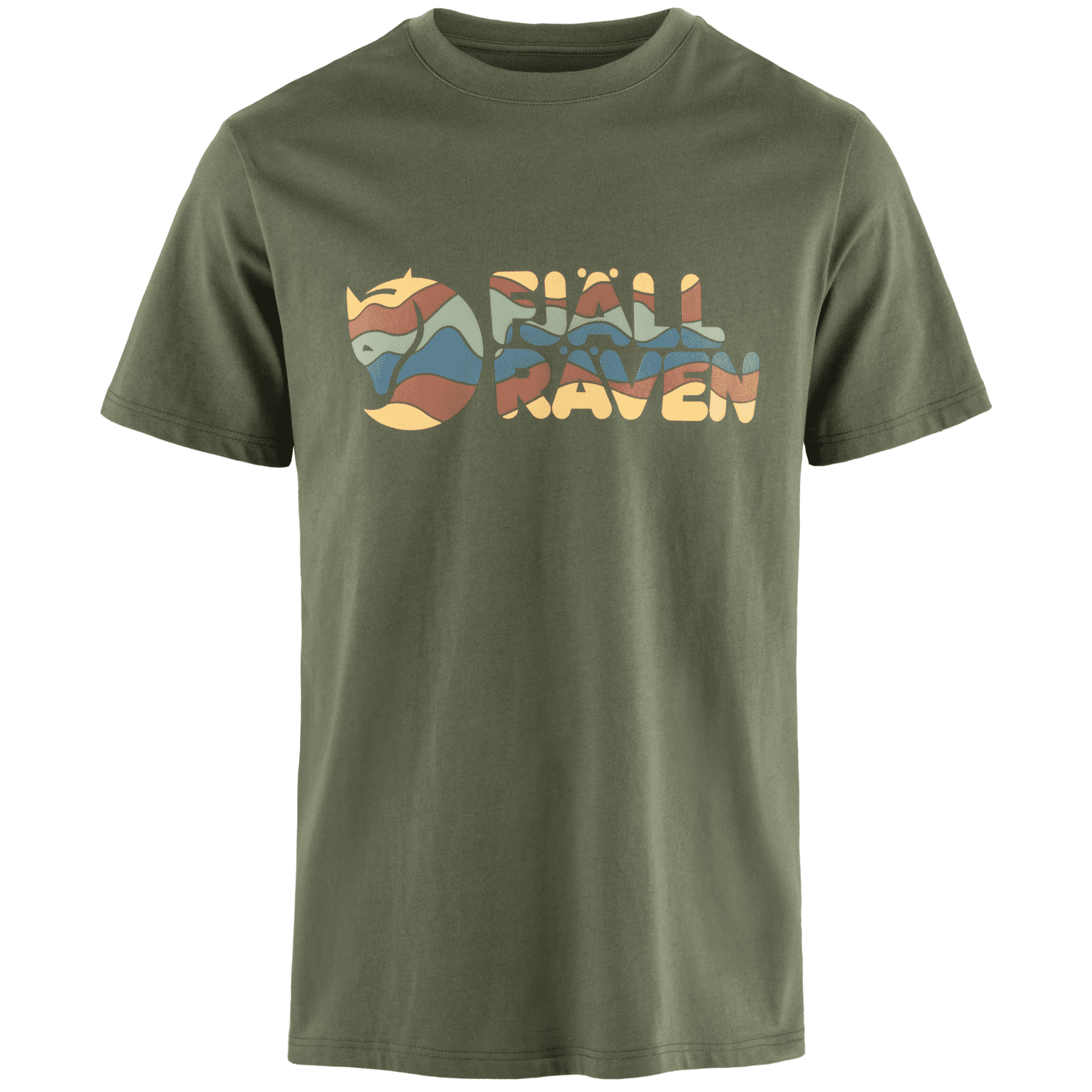 Pánské triko Fjällräven Multicolor Logo T-shirt M Velikost: L / Barva: zelená