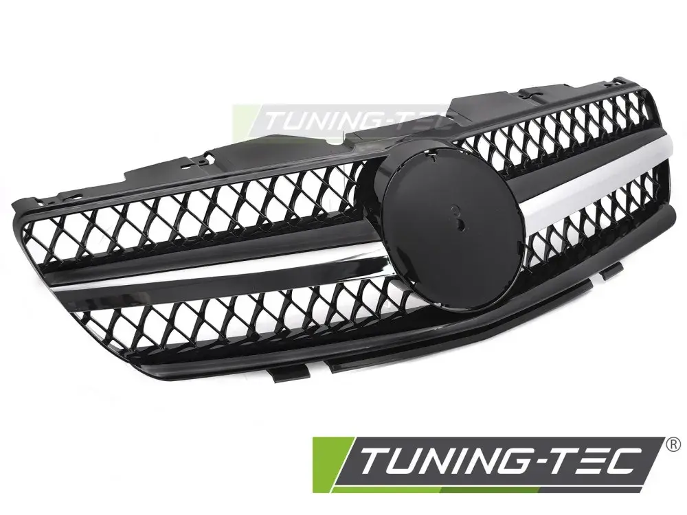GRILLE SPORT STYLE BLACK CHROME fits MERCEDES SL R230 01-06