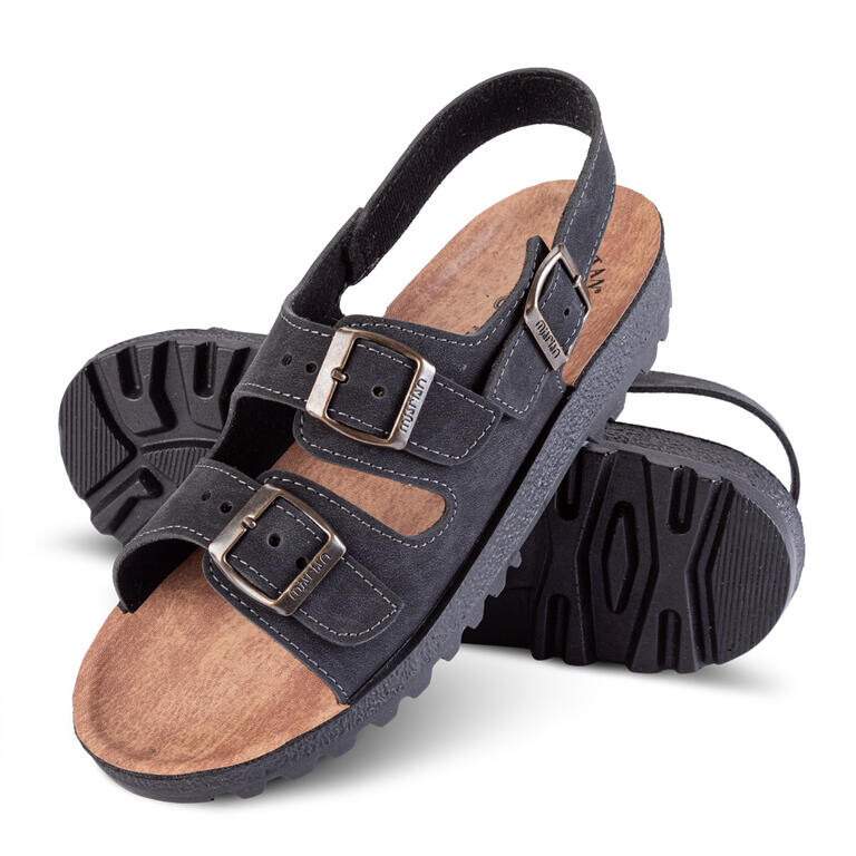 Pánské sandály na přezky černé