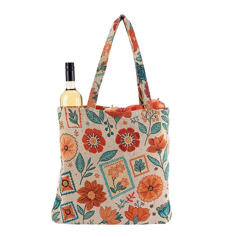 Textilní nákupní taška KVĚTINOVÁ MOZAIKA