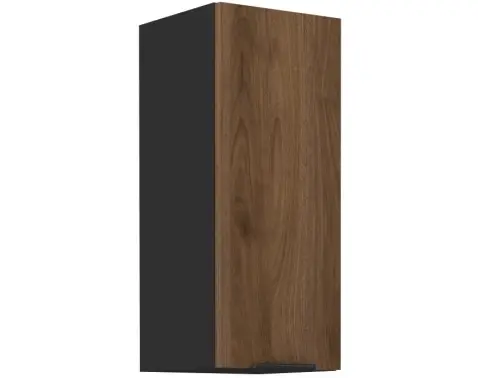 Horní kuchyňská skříňka Monza, 30 cm, ořech/černá