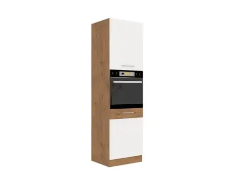 Kuchyňská skříň pro vestavnou troubu Vigo, dub lancelot/bílý lesk, 60 cm