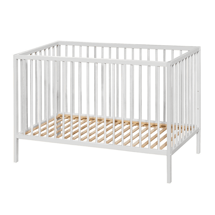 PETITE&MARS Postýlka dřevěná Nela White Wood 120x60 cm