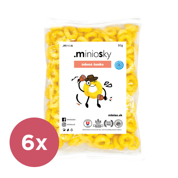 6x MINIOS Miniosky Šunkové 50g