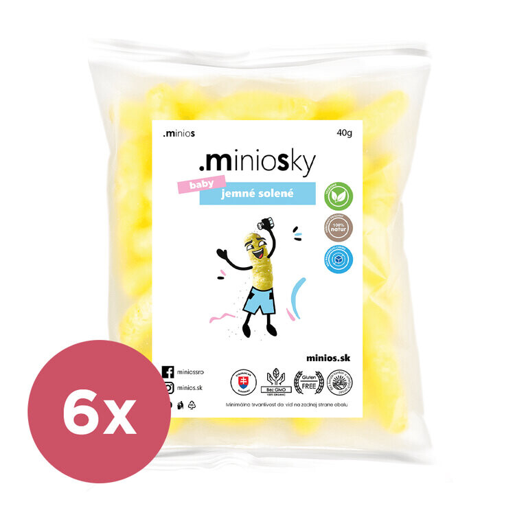 6x MINIOS Miniosky Jemně solené 40g