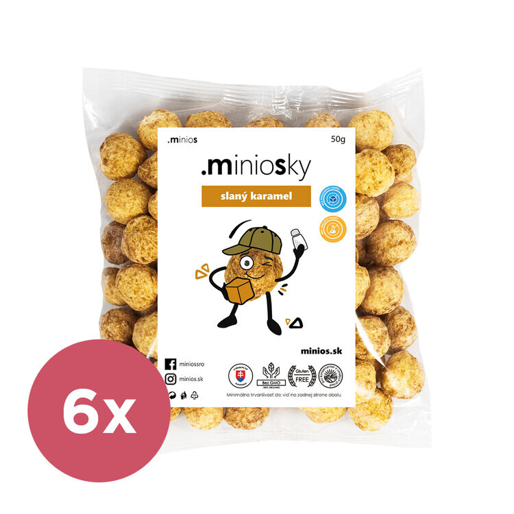 6x MINIOS Miniosky Slaný karamel 50g