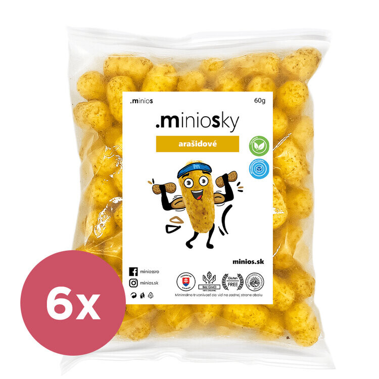 6x MINIOS Miniosky Arašídové 60g