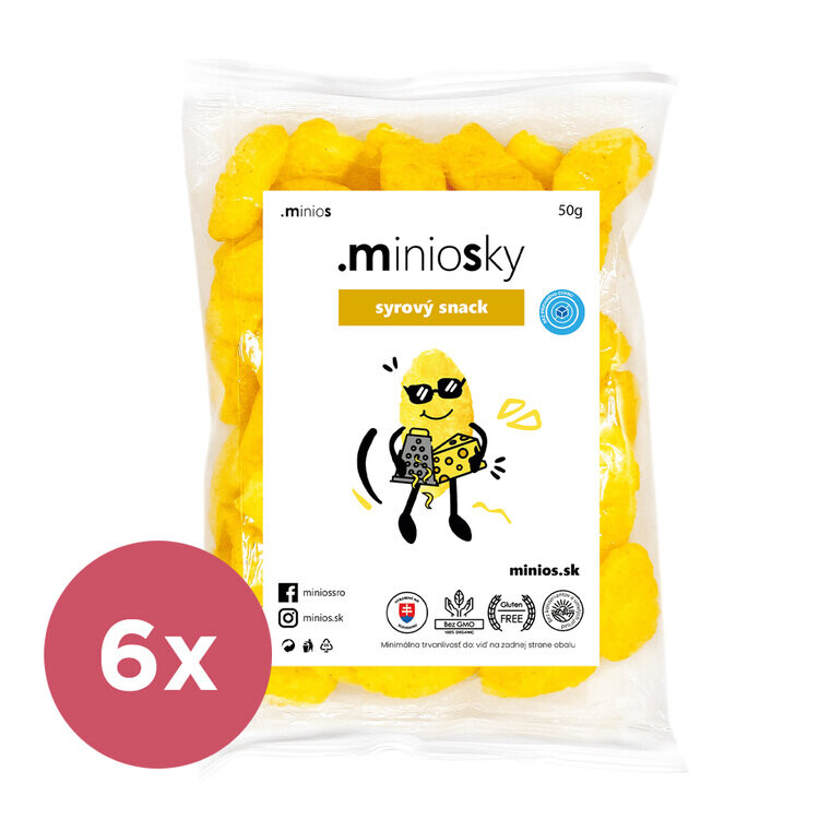 6x MINIOS Miniosky Sýrový snack 50g