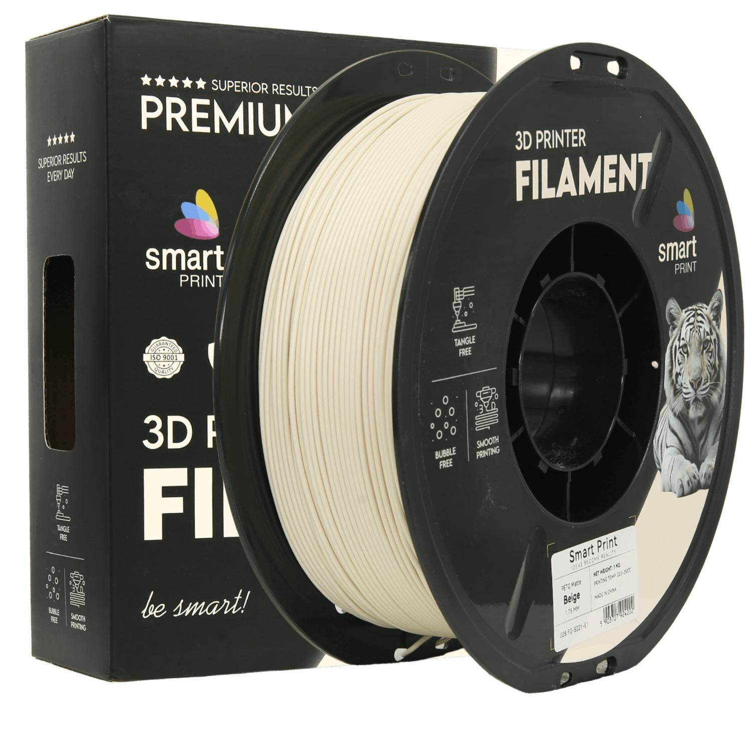Smart Print FG-S221-E1, 3D filament, PETG Matte, 1,75mm, 1000g, Béžový (Beige)