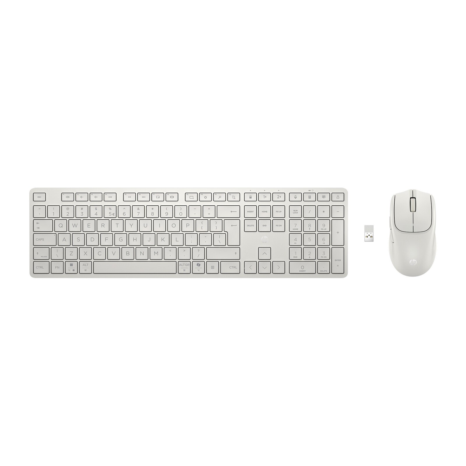 HP 490C BE1M5AA#ABB Multi-Device Mouse Keyboard White