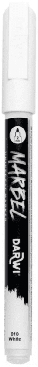 Akrylový marker Marbel 2mm – 010 White