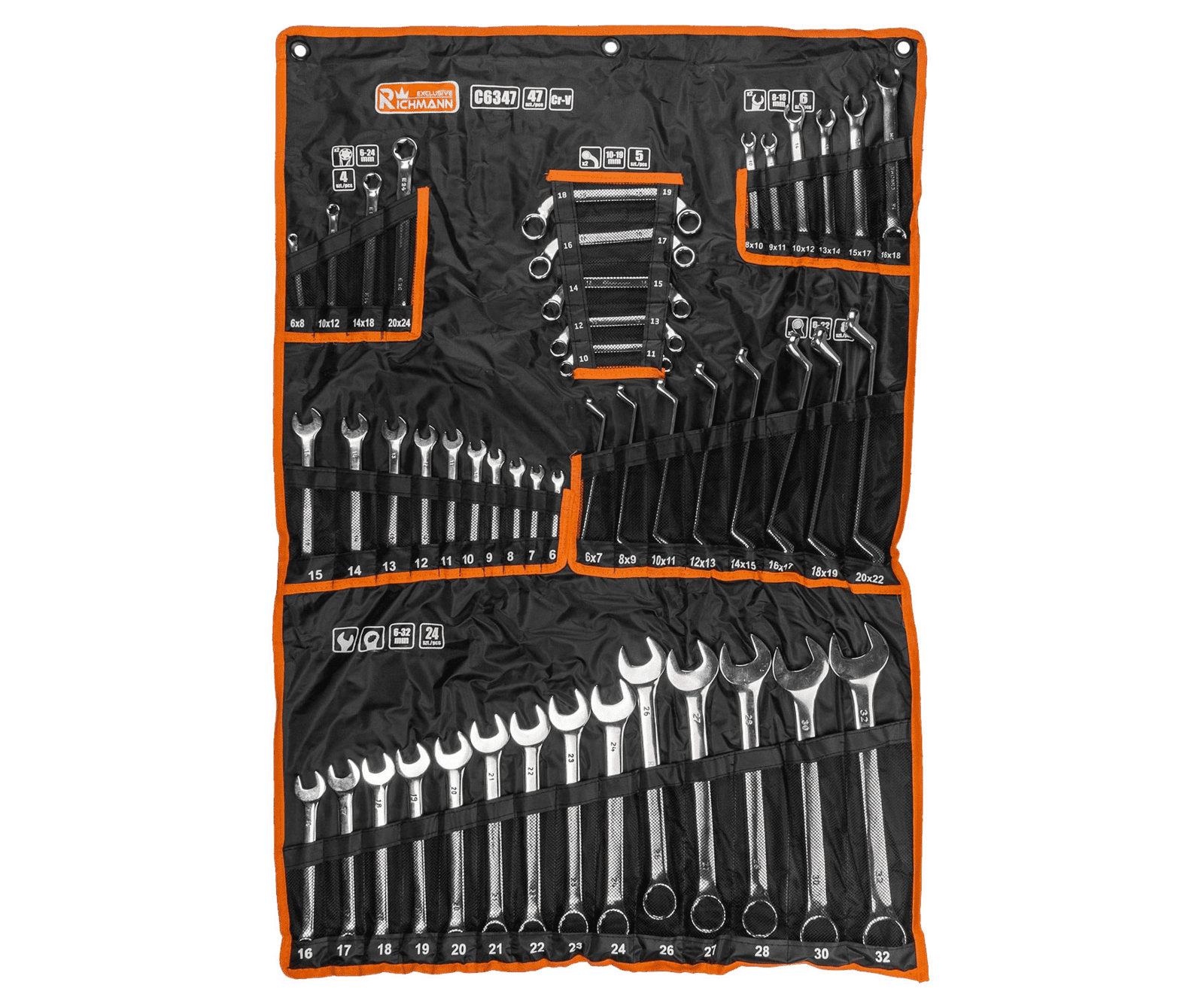 Sada klíčů 47ks 6-32mm Richmann