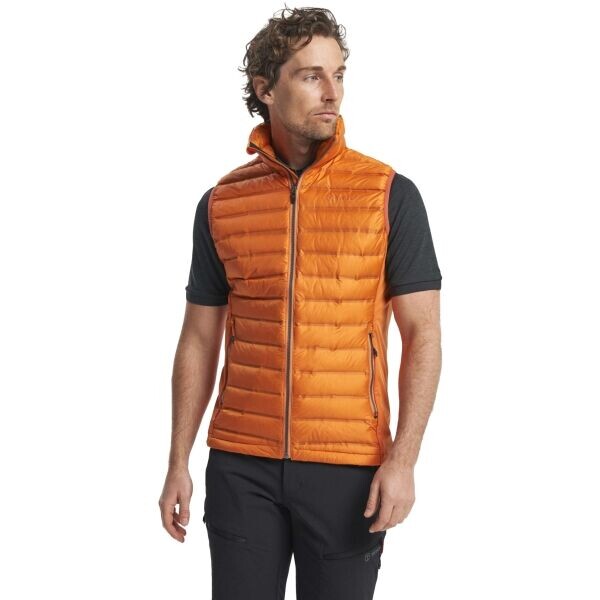 TENSON TXLITE DOWN VEST Pánská péřová vesta, oranžová, velikost