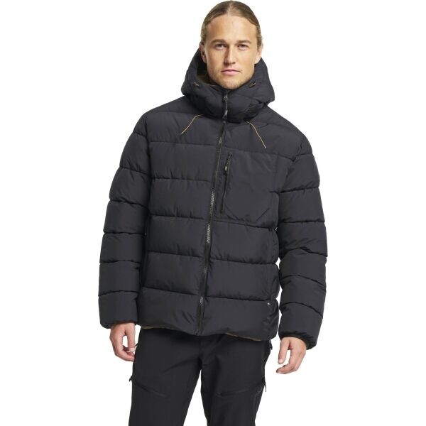 TENSON COLBY PUFFER JACKET Pánská lifestylová oboustranná zimní bunda, černá, velikost