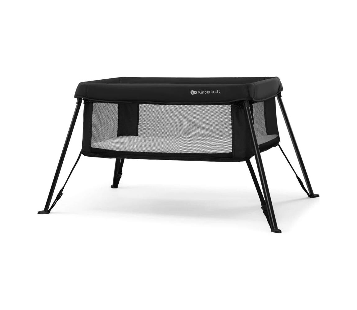 KINDERKRAFT - Cestovní postýlka CAMI černá KLCAMI00BLK0000