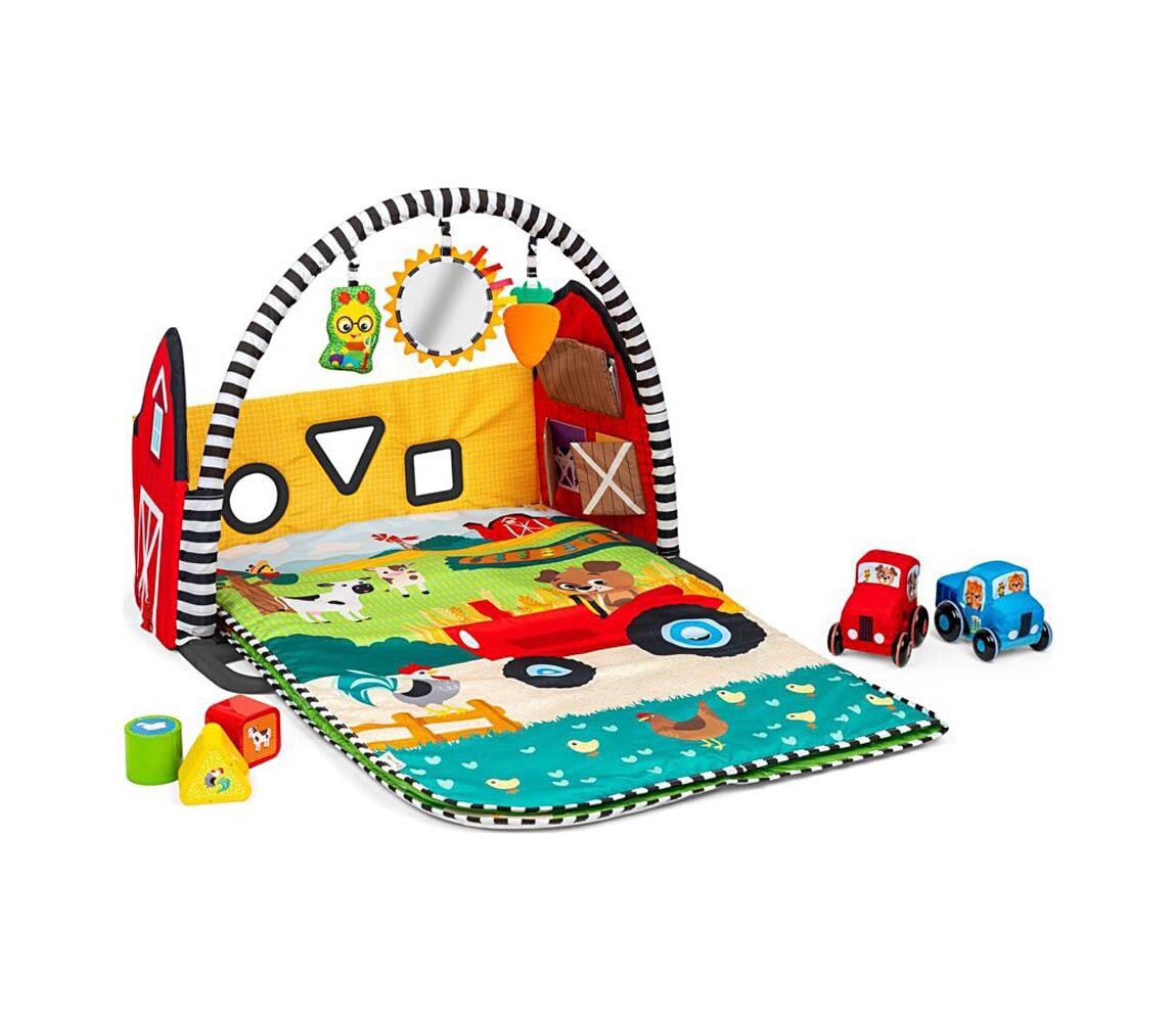Baby Einstein - Dětská hrací deka BUSY BARNYARD 4xAA 17327-2