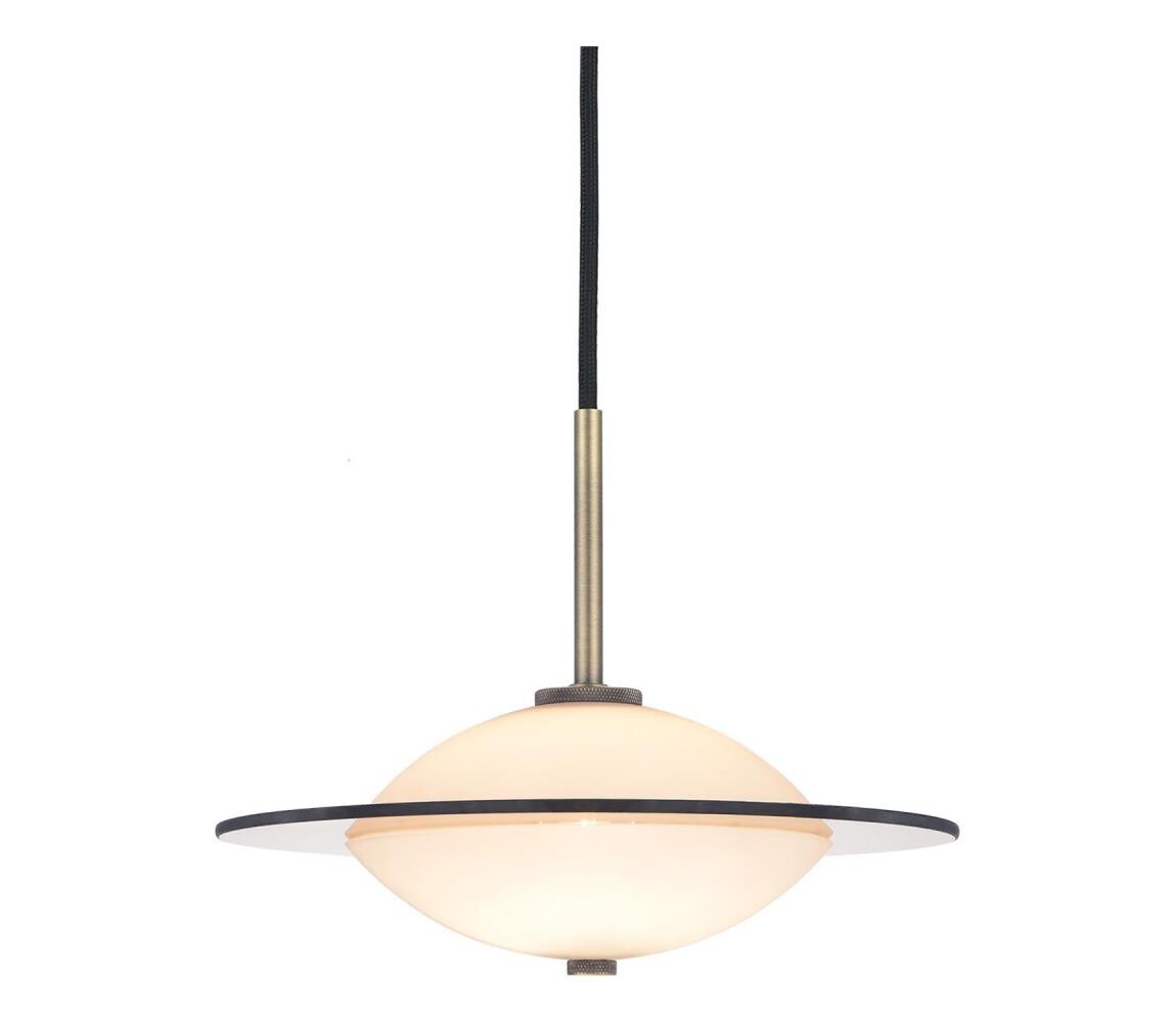 Halo Design 743599- Lustr na lanku ORBIT 1xG9/7W/230V pr. 24 cm bílá/mosaz/kouř. 743599