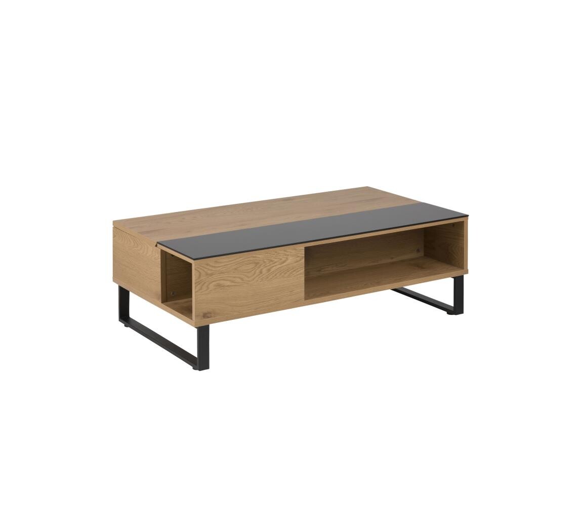 Konferenční stolek se zvedací deskou ENZO 110x60 cm černá/dub 0000074541